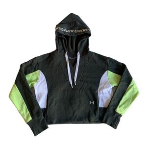 Under Armour Women’s Rival Fleece Embroidered Hoodie (Forest Green, S)